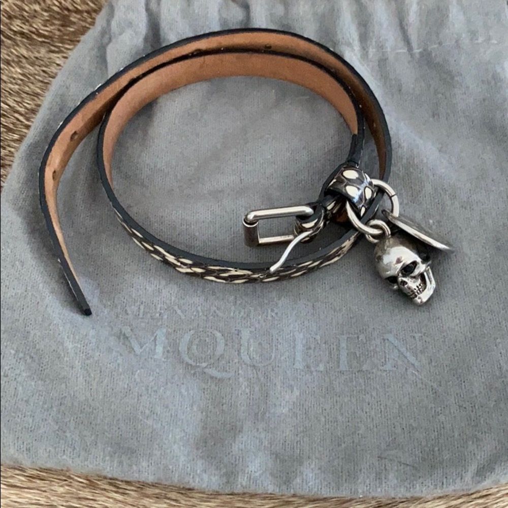 100% Authentic Alexander Mcqueen Skull Bracelet💀
